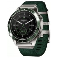 Умные часы Garmin MARQ Golfer Gen 2 (титановый/темно-зеленый, с темно-зеленым нейлоновым ремешком)