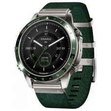 Умные часы Garmin MARQ Golfer Gen 2 (титановый/темно-зеленый, с темно-зеленым нейлоновым ремешком)