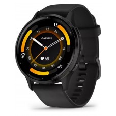 Умные часы Garmin Venu 3 (черный, с кожаным ремешком)
