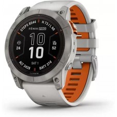 Умные часы Garmin Fenix 7 Pro Sapphire Solar (титан/оранжевый)