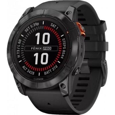Умные часы Garmin Fenix 7X Pro Solar (сланцево-серый/черный) купить