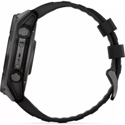 Умные часы Garmin Fenix 8 Solar, Sapphire 47мм (титановый угольно-серый DLC с черным ремешком) купить