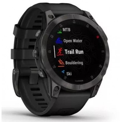 Умные часы Garmin Epix Sapphire Gen 2 (черный титан/черный) купить