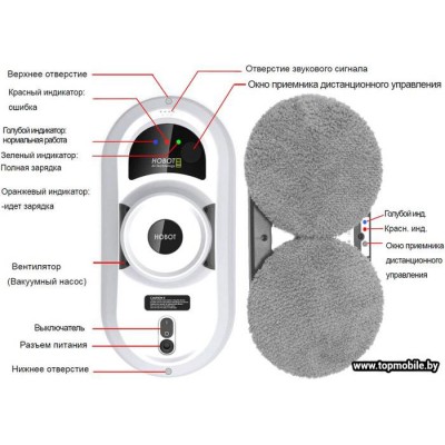 Робот для мытья окон Hobot 388 Ultrasonic купить
