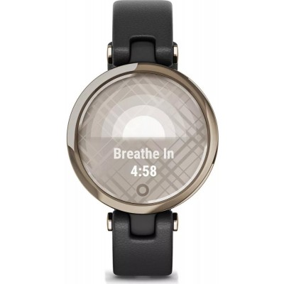 Умные часы Garmin Lily (кремово-золотистый, черный/кожаный ремешок) купить
