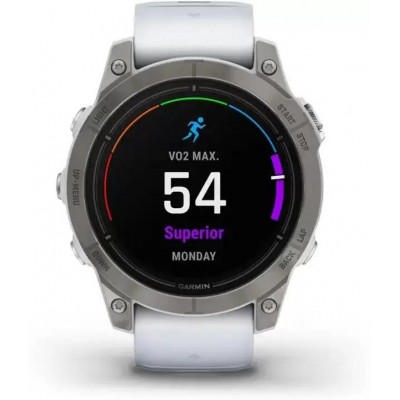 Умные часы Garmin Epix Pro Gen 2 Sapphire 47 мм (титан/белый камень) купить Умные часы Garmin Epix Pro Gen 2 Sapphire 47 мм (титан/белый камень) купить