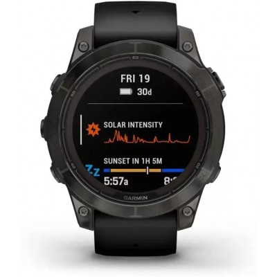 Умные часы Garmin Fenix 7 Pro Sapphire Solar (карбоново-серый титан/черный) купить