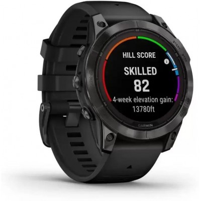 Умные часы Garmin Fenix 7 Pro Sapphire Solar (карбоново-серый титан/черный) купить