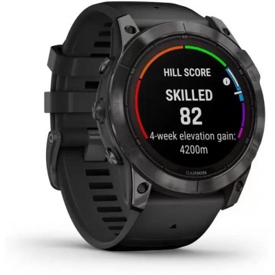 Умные часы Garmin Fenix 7X Pro Sapphire Solar (карбоново-серый титан/черный) купить