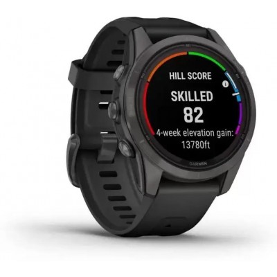 Умные часы Garmin Fenix 7S Pro Sapphire Solar (карбоново-серый титан/черный) купить