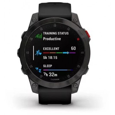 Умные часы Garmin Epix Sapphire Gen 2 (черный титан/черный) купить