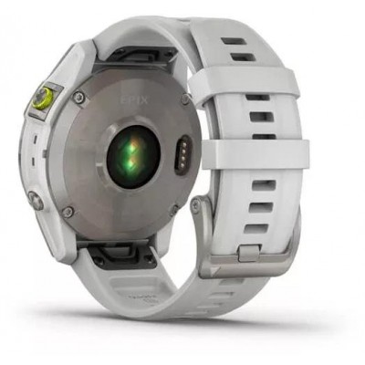 Умные часы Garmin Epix Sapphire Gen 2 (серебристый титан/белый) купить