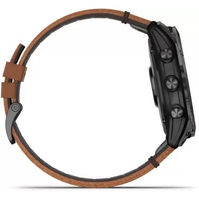 Умные часы Garmin Epix Pro Gen 2 Sapphire 51 мм (карбоново-серый титан/каштановый, с кожаным и силиконовым ремешками) купить