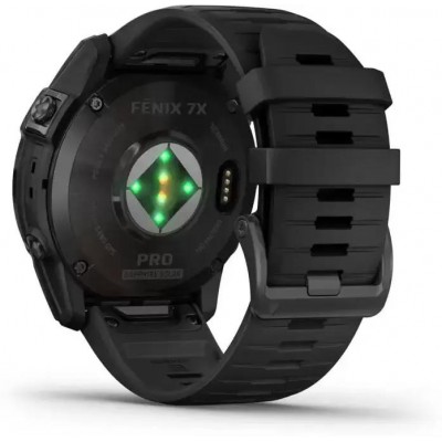 Умные часы Garmin Fenix 7X Pro Sapphire Solar (карбоново-серый титан/черный) купить