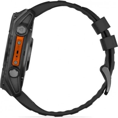 Умные часы Garmin Fenix 8 51мм (серый, черный силиконовый ремешок) купить