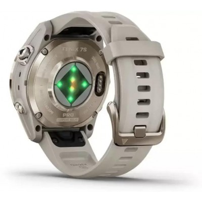 Умные часы Garmin Fenix 7S Pro Sapphire Solar (мягкое золото/песок) купить