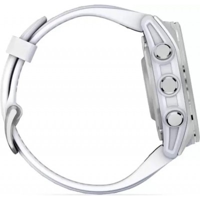 Умные часы Garmin Fenix 8 43мм (серебристый, белый ремешок) купить