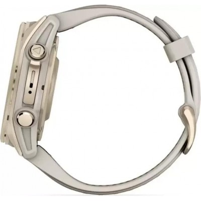 Умные часы Garmin Fenix 8 Sapphire 43мм (золотистый, дымчато-серый ремешок) купить