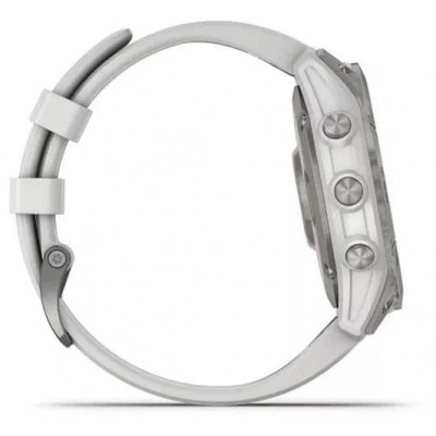 Умные часы Garmin Epix Sapphire Gen 2 (серебристый титан/белый) купить