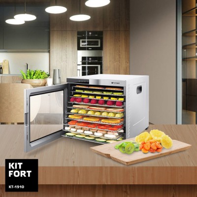 Сушилка для овощей и фруктов Kitfort KT-1910 купить Сушилка для овощей и фруктов Kitfort KT-1910 купить