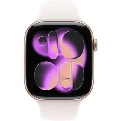 Умные часы Apple Watch Series 11 42 мм (алюминиевый корпус, розовое золото/легкие румяна, спортивный силиконовый ремешок M/L) купить