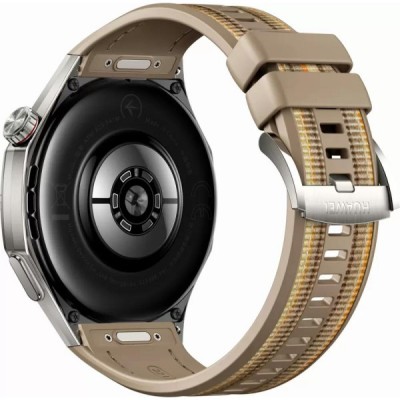 Умные часы Huawei Watch GT 6 Pro 46 мм (серебристый, с коричневым плетеным ремешком, международная версия) купить